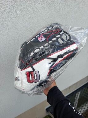 Wilson Black White Red Baseball Glove